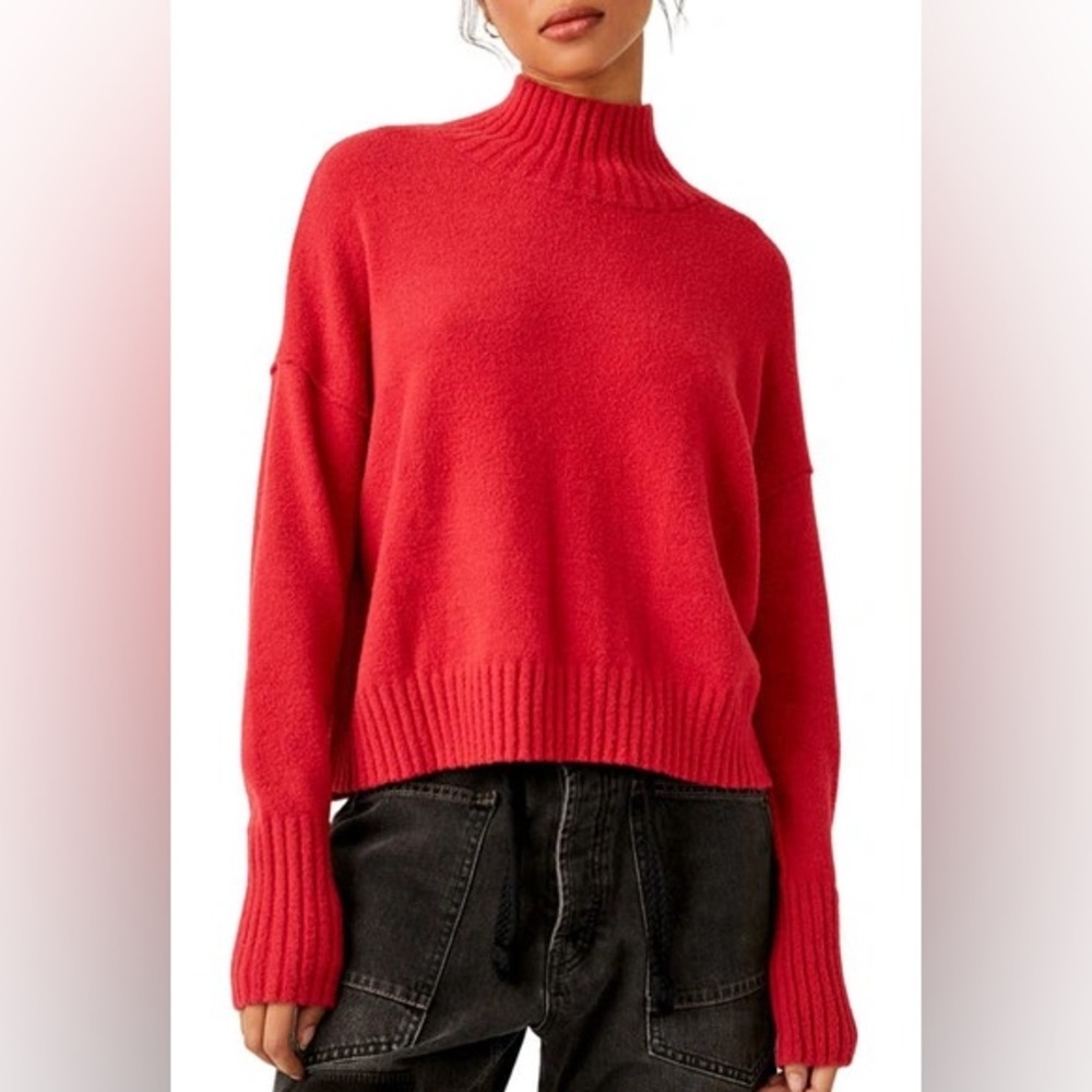 Free People Vancouver Mock Neck Sweater